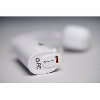 Išorinė baterija Forcell F-Energy Power Plug F5K3 PD 20W 5000 mAh su įmontuotu jungtimi USB C balta