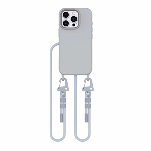 Tech-Protect MagNecklace Magnetinis dėklas telefonui su virvele iPhone 16 Pro - pilka