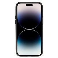 Dėklas fotoaparatui Iphone 13 Pro Max su skystais blizgučiais - juodas