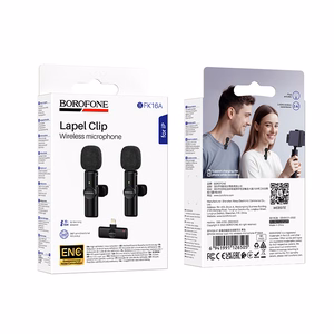 Borofone Lavalier wireless microphone BFK16A Winner Lightning black - 2 pieces