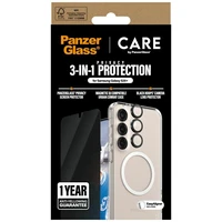 CARE by PanzerGlass Flagship 3in1 dėklas + privatumo stiklas + lęšis Samsung Galaxy S25+