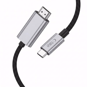 „Tech-Protect UltraBoost“ USB-C–HDMI 2.1 laidas, 200 cm, 8K 60 Hz – pilkas