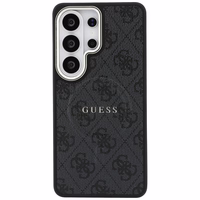 GUESS dėklas for SAMSUNG S26 Ultra GUHMS26LP4MSEGCK (4G Embossed Ring MagSafe) juodas
