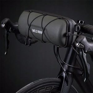 WILDMAN дорожная сумка для руля велосипеда на молнии, 2L, GD7X, зеленая