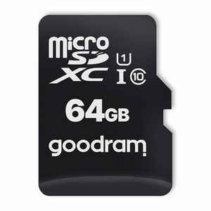 Goodram viskas viename M1A4-0640R12 flash atmintis 64 GB MicroSDXC Class 10 UHS-I + kortelių skaitytuvas