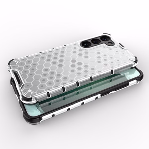 Honeycomb dėklas Samsung Galaxy S23+ šarvuotas hibridinis dangtelis juodas