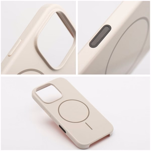 Blizgus magnetinis dėklas suderinamas su MagSafe, skirtas IPHONE 16 PLUS, baltas