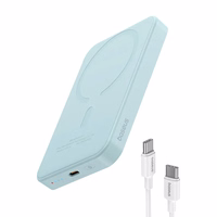 Magnetinis mini maitinimo blokas "Baseus" 5000 mAh, USB-C 20W (mėlynas)