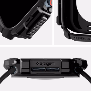 Spigen Rugged Armor dėklas Apple Watch 10 (42mm) - juodas