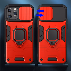 Žiedinis objektyvo dėklas Xiaomi Redmi 10 raudonas