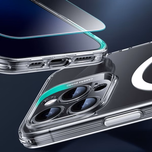 ESR Classic Pro Rinkinys Halolock Magnetinis dėklas iPhone 16 Pro Max - Skaidrus