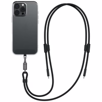 Laidas ENERGEA Lasso Lanyard virvutė telefonui USB-C - USB-C 1.5m 240W juodas