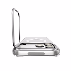 Spigen Ultra Hybrid Optik S MagSafe dėklas iPhone 18 Pro Max / 17 Pro Max, skaidrus sidabrinis