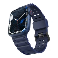 Dirželis Triple Protection Apple Watch 38 / 40 / 41 mm dirželis apyrankė - tamsiai mėlynas