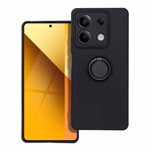 Silikoninis žiedinis dėklas telefonui XIAOMI Redmi Note 13 5G - juodas