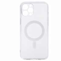 TEL PROTECT MagSilicone dėklas telefonui Iphone 12 Pro Max permatomas