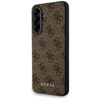 Guess 4G Metal Gold Logo dėklas telefonui Samsung Galaxy A56 - ruda