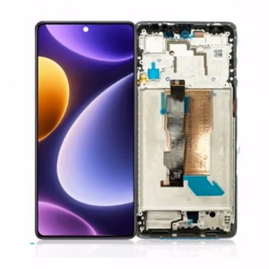 LCD ekranas suderinamas su Xiaomi Poco F5 5G su rėmeliu / juodas / HQ