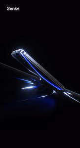 Apsauginis stiklas (m) Benks Glass Warrior safyro danga LL65 iPhone 16 Pro plonas kraštas - juodas (m)