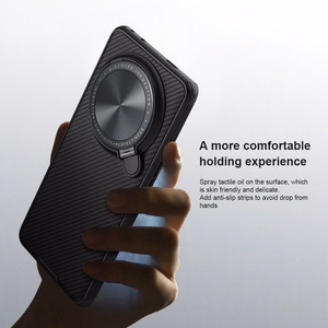 Nillkin CamShield Prop apsauginis dėklas telefonui Oppo Find X6 Pro juodas