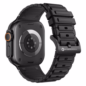 FORCELL F-DESIGN FA06 silikoninis dirželis APPLE laikrodžiui 38 / 40 / 41 mm juodas