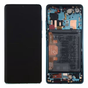 Ekranas Huawei P30 PRO su lietimui jautriu stikliuku ir rėmeliu ir baterija Aurora originalus (used Grade A)