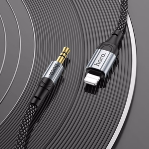 Cable AUX Lightning to Jack 3,5 mm Hoco 1 m UPA26 black