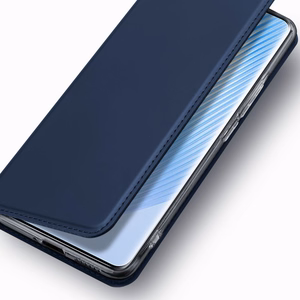 Dux Ducis Skin Pro dėklas Honor Magic5 Flip kortelių piniginė stovas mėlyna