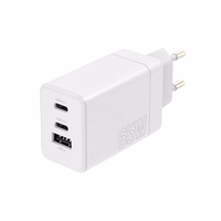 "Maxlife MXTC-08-65ACC PD QC įkroviklis 2x USB-C 1x USB 65W baltas