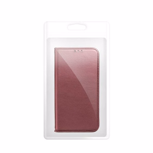 Telefono dėklas Smart Magnetic Huawei P40 Pro raudonas vyno