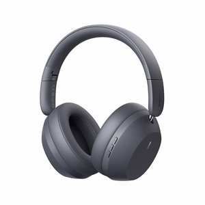 Baseus Bass 35 Max Ausinės Vielinis ir Bevielis Su lankeliu Muzika C tipo USB Bluetooth Rusvai Pilka