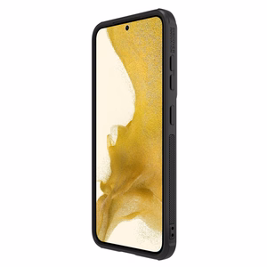 Nillkin Sintetinio pluošto S dėklas Samsung Galaxy S23+, kameros dangtelis, juodas