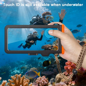 Tech-Protect IPX8 Pro Waterproof Phone Dėklas - oranžinis and juodas
