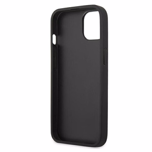 Karl Lagerfeld Odinis Ikonik Karl's Head Metalinis dėklas iPhone 13 mini - mėlynas