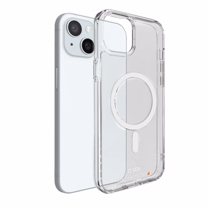 SBS D3O magnetinis MagSafe dėklas iPhone 14 / 13 telefonui – skaidrus