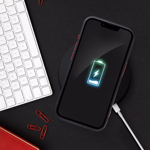 COLOR EDGE MAG COVER dėklas telefonui suderinamas su Magnetiniu IPHONE 13 juoda raudona