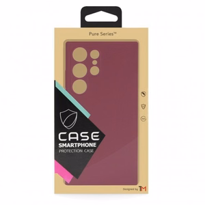 Telefono dėklas TM Pure Silicone, skirtas Apple iPhone 13 Pro / Plum / (Blister)
