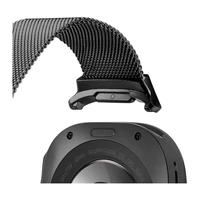 DUX DUCIS laikrodžio dirželis MILANESE nerūdijančio plieno magnetinis 47 mm juodas