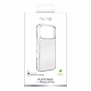 Puro Plate Mag dėklas iPhone 17 Pro suderinamas su MagSafe - baltas