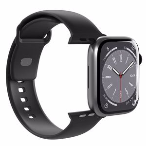 Puro Icon silikoninis dirželis Apple Watch 38/40/41 mm - juodas (2 vnt.)