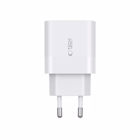 Tech-Protect C20W 2x USB-C PD 20W įkroviklis su USB-C / USB-C laidu - baltas