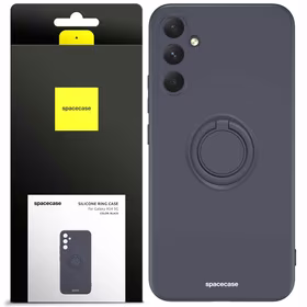 Spacecase Silikoninis dėklas su žiedu Galaxy A54 5G juodas