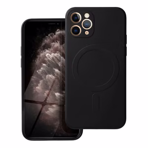 Чехол для iPhone 11 Pro силиконовый Mag Cover совместимый с MagSafe чёрный