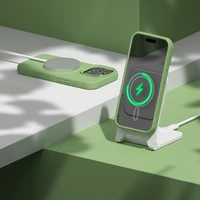 "Etteri" silikoninis "Mag" dėklas "iPhone 12" / "12 Pro" 6,1" šviesiai žalias