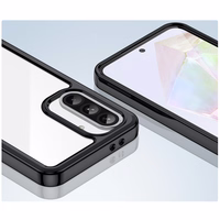 Kosmoso dėklas Samsung Galaxy A26 su lanksčiu rėmu - juodas