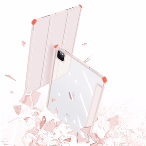 Dux Ducis Toby Armored Flip Smart Case для iPad Air 2020/2022 с держателем Apple Pencil Holder Pink