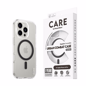 CARE by PanzerGlass Flagship dėklas iPhone 16 Pro 6.3" juodas/juodas magnetinis 1346