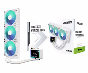 Asrock Challenger White 360 Digital procesoriaus skysčio aušinimo rinkinys 12 cm