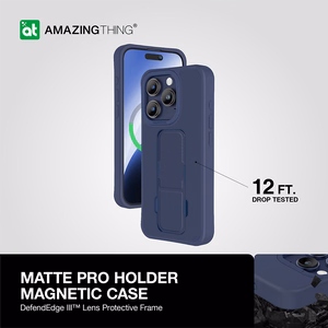 Amazing Thing Matte Pro Mag dėklas 12FT IP156.1PMPBU Iphone 15 Pro tamsiai mėlyna