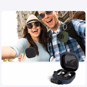 Tech-Protect Slim Hook dėklas skirtas Samsung Galaxy Buds 4 / 4 Pro juodas